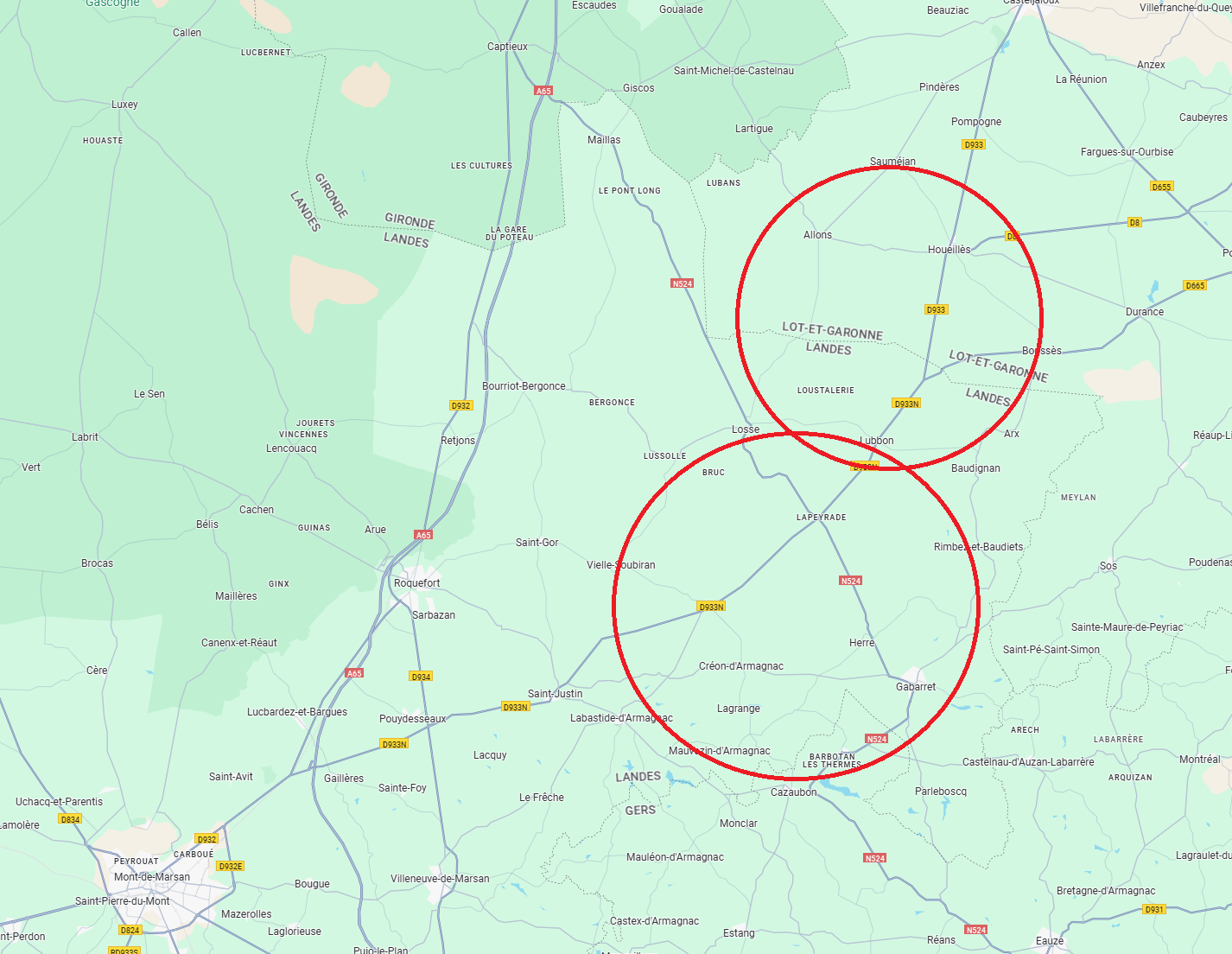 Bois de chauffage map